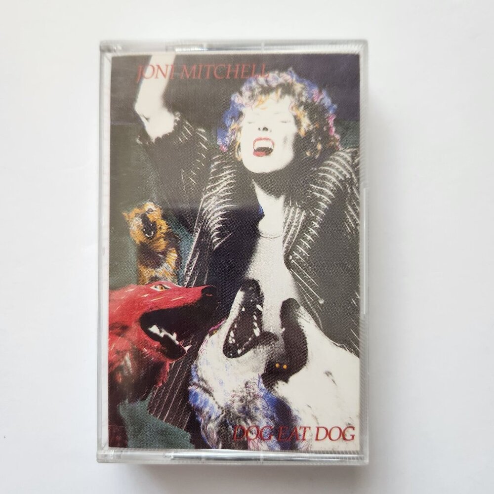 Joni Mitchell - Dog Eat Dog Cassette Tape Vintage 1985 Geffen Records